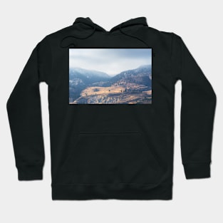 Snow on Winter Mountains Hoodie